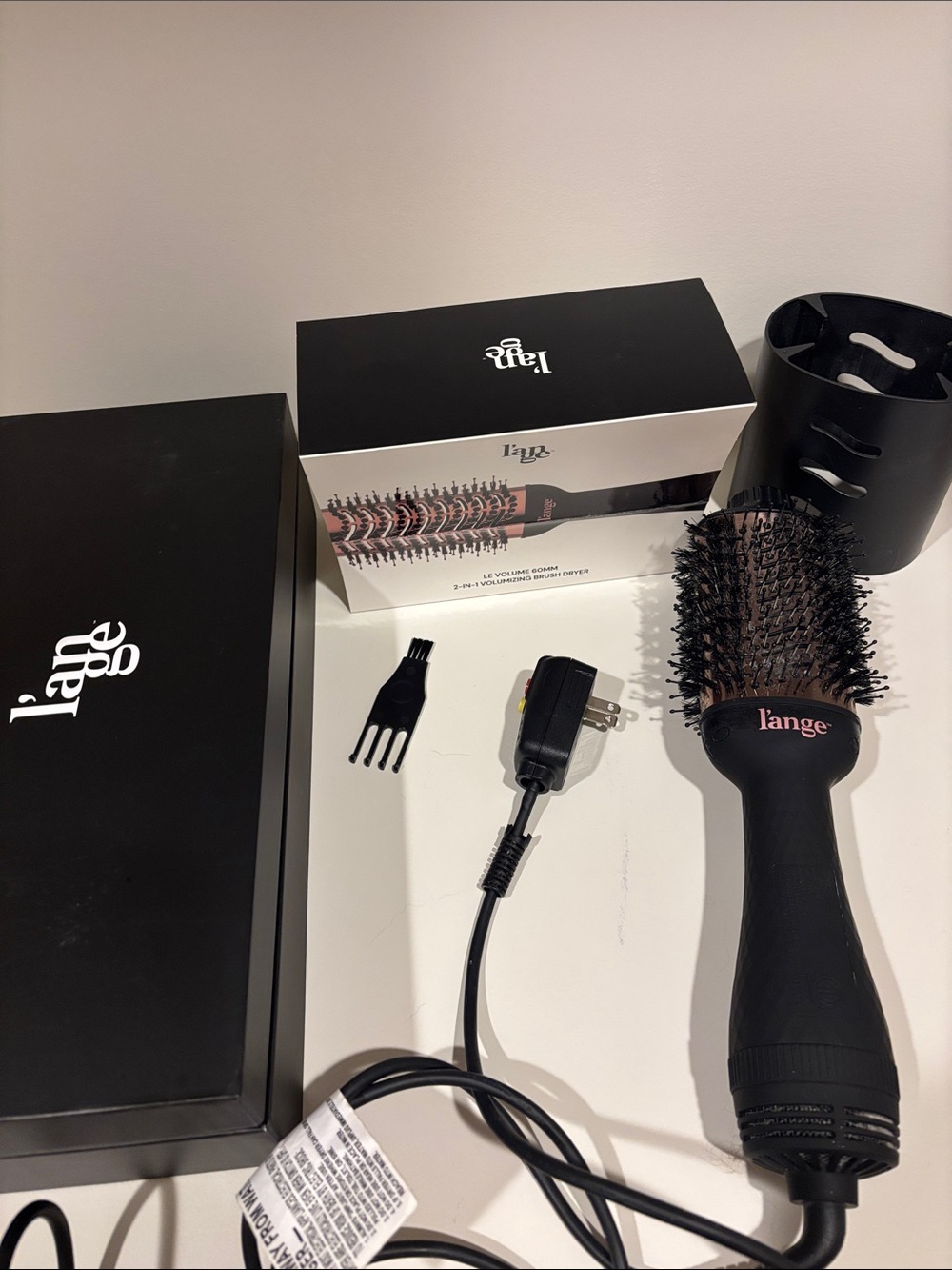 Lange Black Hot Air Round Brush